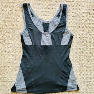 Lululemon Racerback Gray and Black Tank
